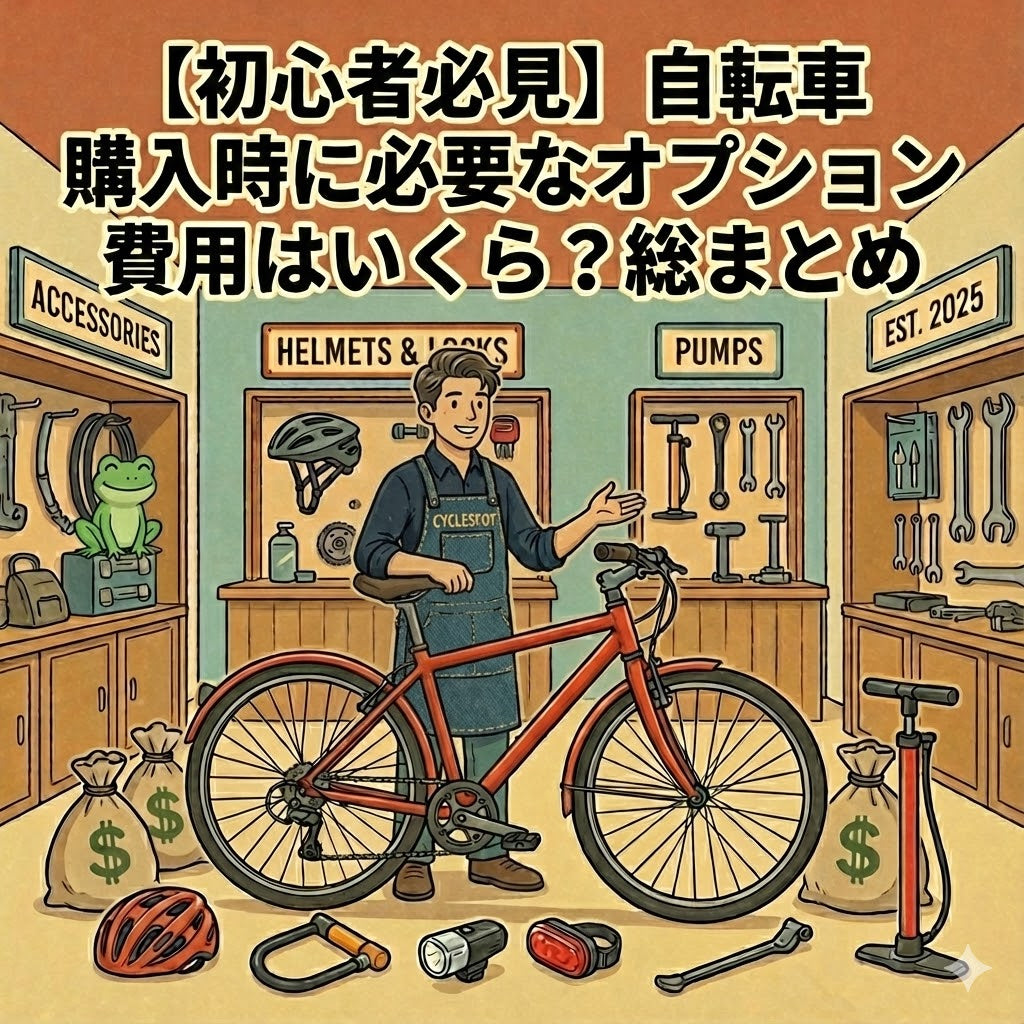 【初心者必見】自転車購入時に必要なオプション費用はいくら？総まとめ