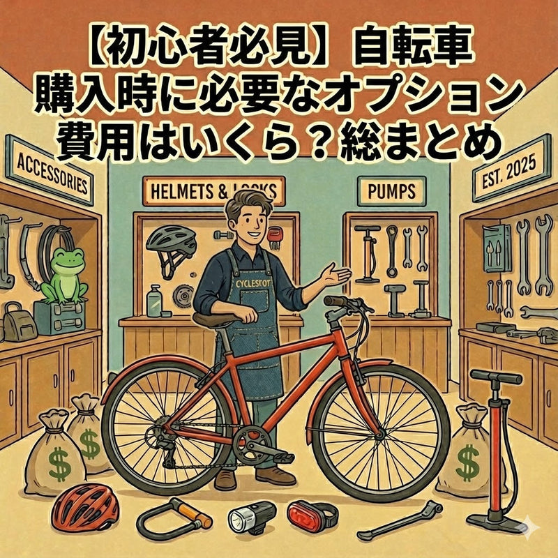 【初心者必見】自転車購入時に必要なオプション費用はいくら？総まとめ
