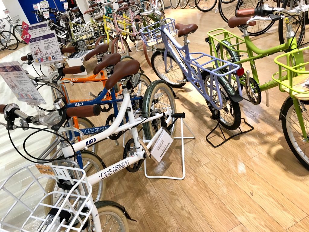 オシャレなカゴでお洒落にショッピング ルイガノショップ静岡モディ 自転車専門店 サイクルスポット ル サイク