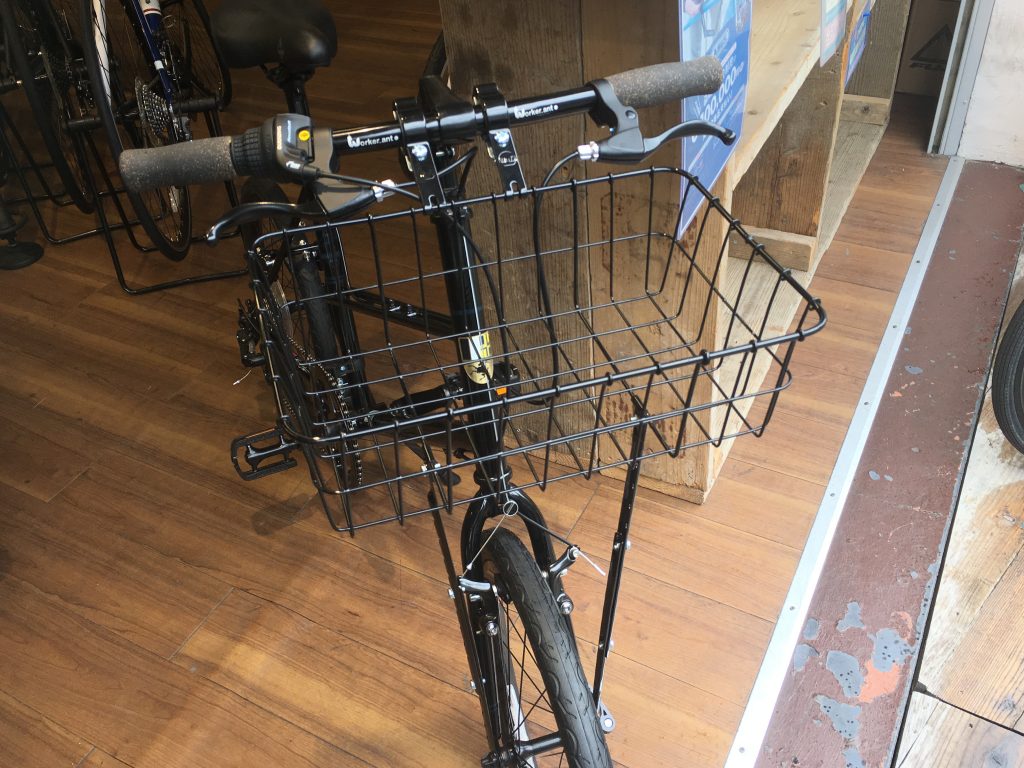 amazon 自転車 籐風角型バスケット