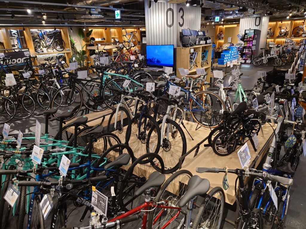 小さいサイズの自転車コーナー増車 ル サイク土浦 自転車専門店 サイクルスポット ル サイク