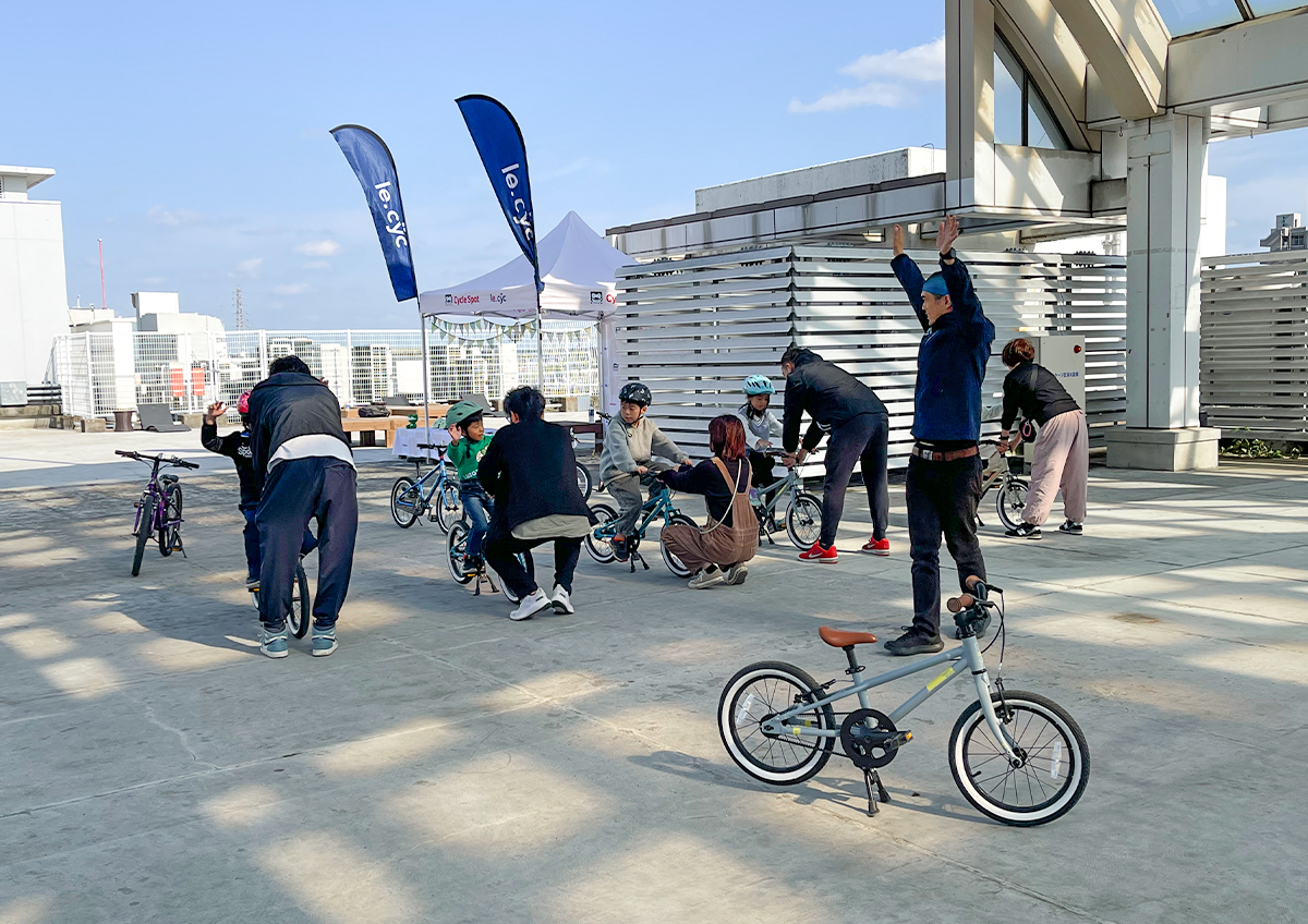 乗れた！の感動を一緒に「親子で楽しく学べる自転車教室 inプレイ